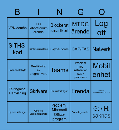 Bᵢₙgₒ bₐₙgₒ bₒₙgₒ Bingo Card