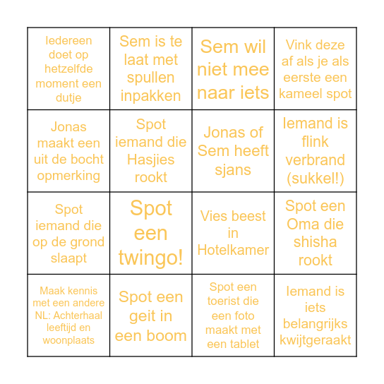 DONKERS HOLIDAY BINGO 2025 Bingo Card