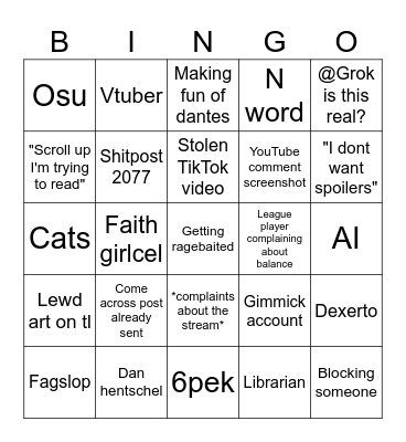 Meg bingo may Bingo Card