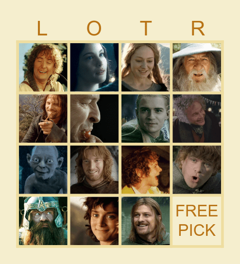 ONE DOES NOT SIMPLY CRY IN Bingo Card