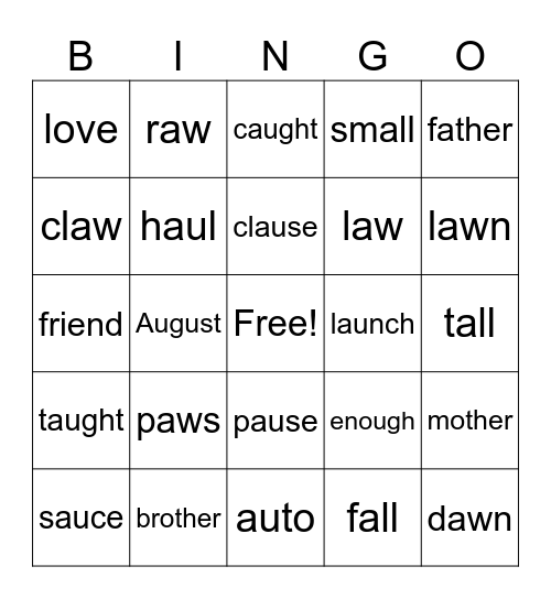 Bingo Card