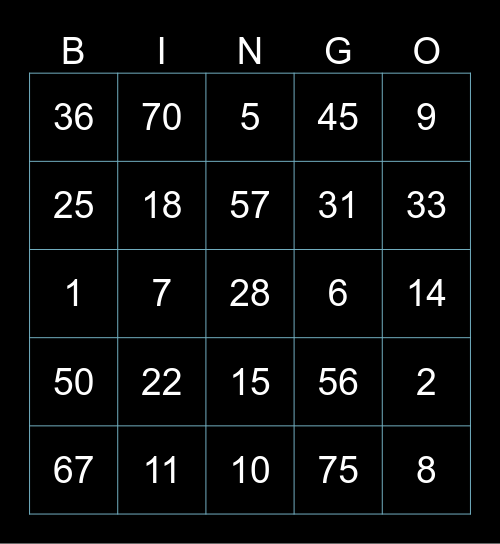YUJINSstudy's Bingo Card