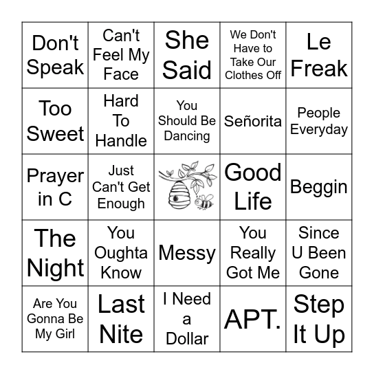 3) Time Travel Bingo Card