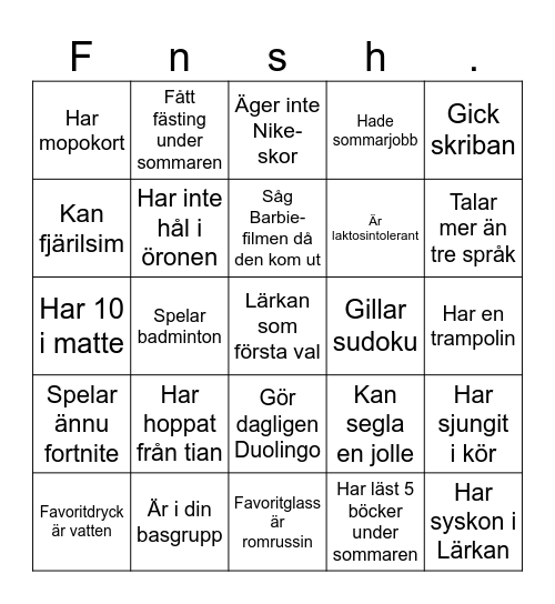 Välkommen-till-Lärkan-bingo Card