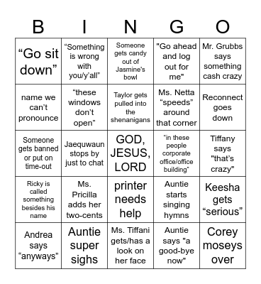 my heart was wrapped up in clover Bingo Card