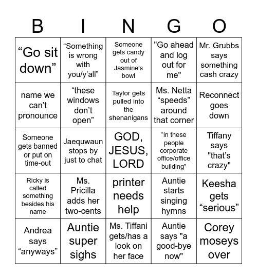 my heart was wrapped up in clover Bingo Card