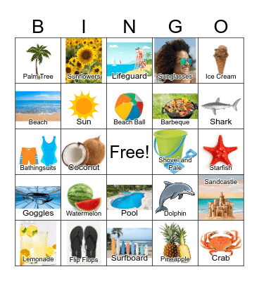 Summer Bingo Card