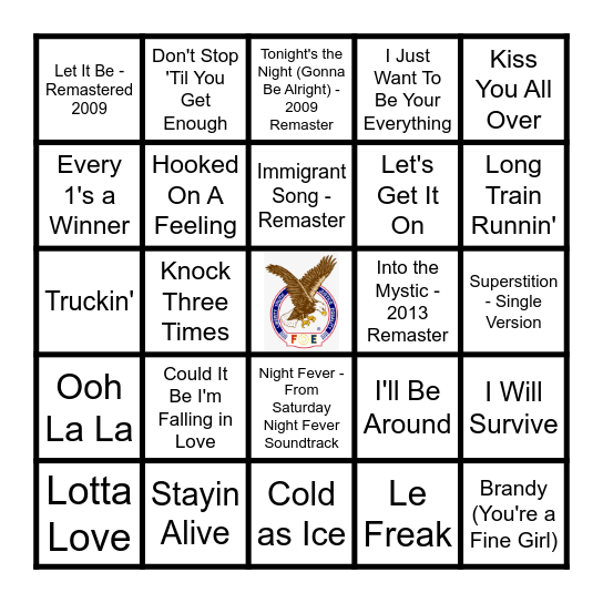 BEST OF THE '70'S Bingo Card