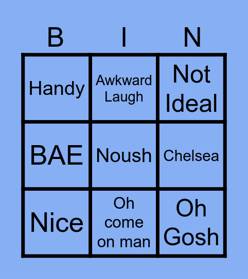 Tom Bingo Card