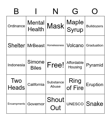 CNN 10 5/16/25 Bingo Card