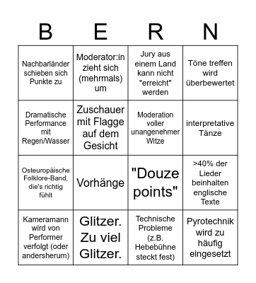 BINGOSC Bingo Card
