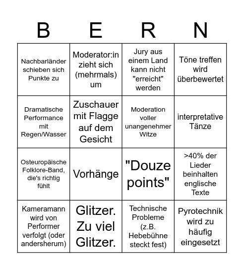 BINGOSC Bingo Card