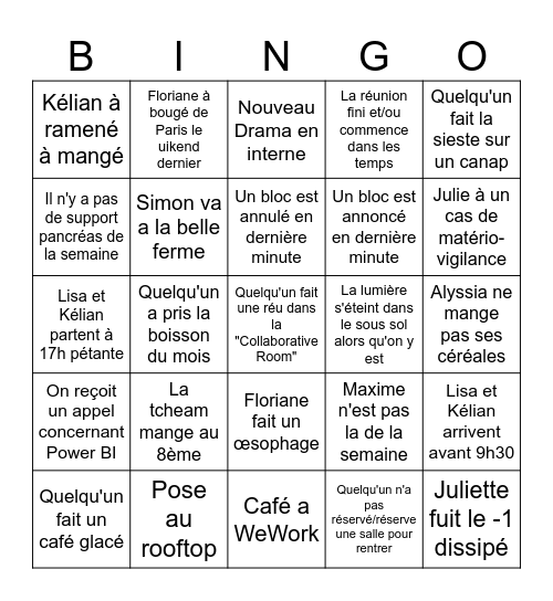 Bingo EMG Bingo Card