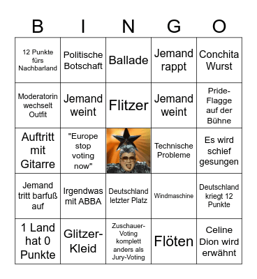 ESC Bingo Card