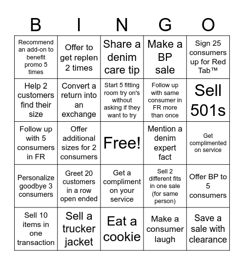 Cookie & Conversion BINGO Card