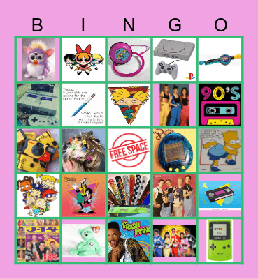 That's So 90's! Bingo Card
