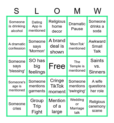 SLOMW Season 2 Bingo Card