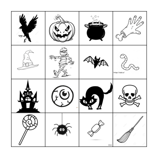 Halloween Bingo Card