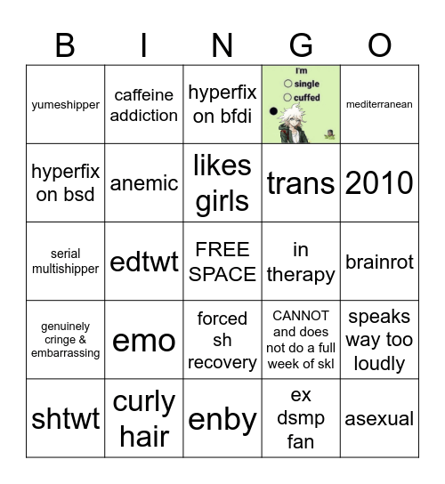 micce kinnie bingo :P Bingo Card