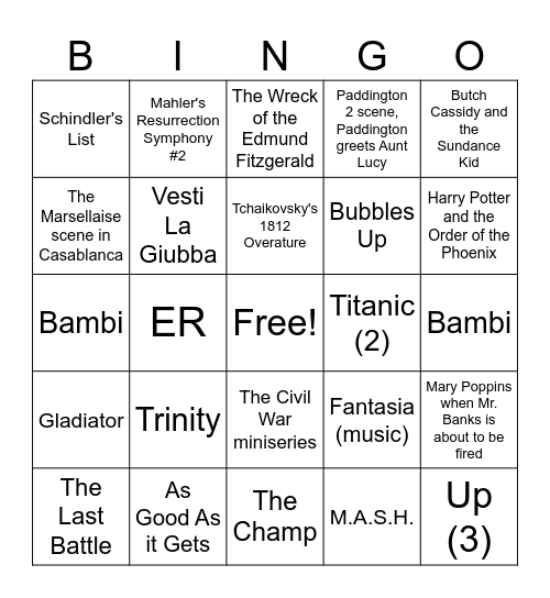 BooHoo Who? Bingo Card