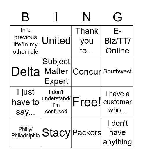 CS Call 10/21/16 Bingo Card