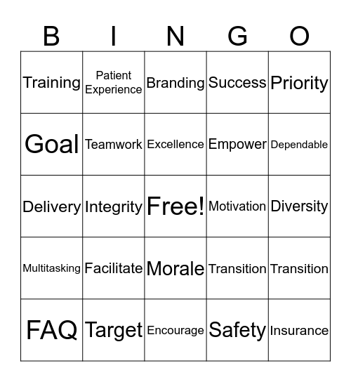 2B2C Team! Bingo Card