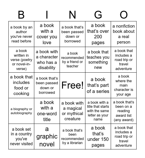 Leota Library Summer Bingo Card