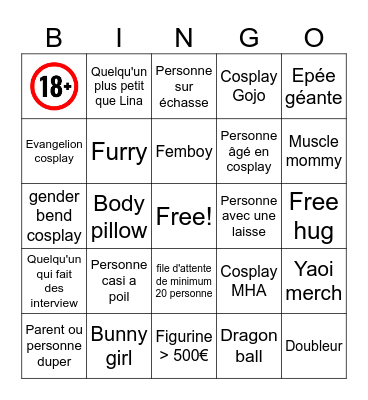 Cursed Bingo Card