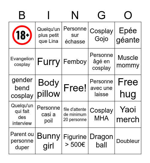 Cursed Bingo Card