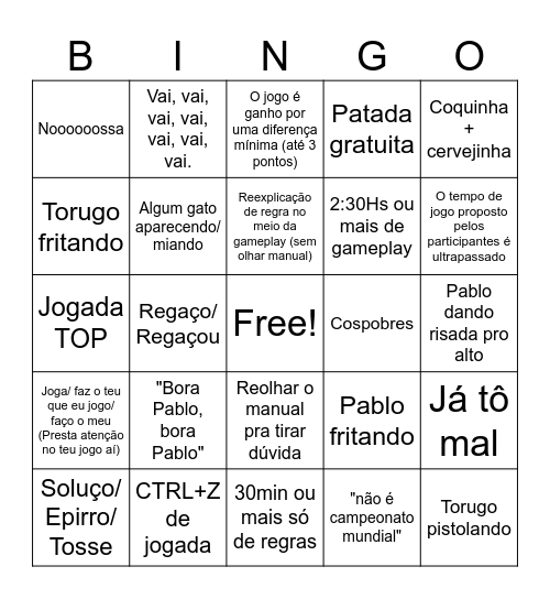Bingo Secreto Bingo Card