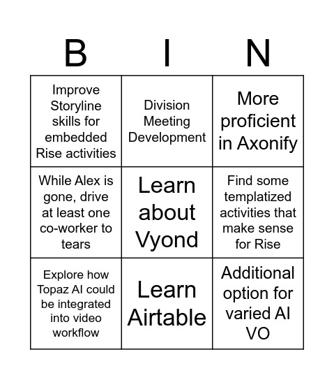 Joseph_2025 Bingo Card