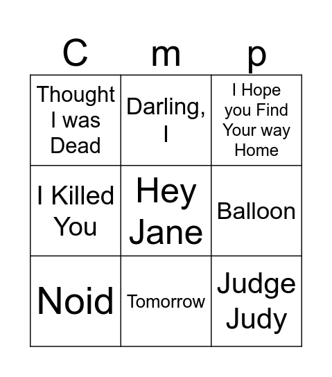 CHROMAKOPIA Bingo Card