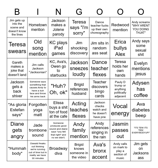 I2G Bingo Card