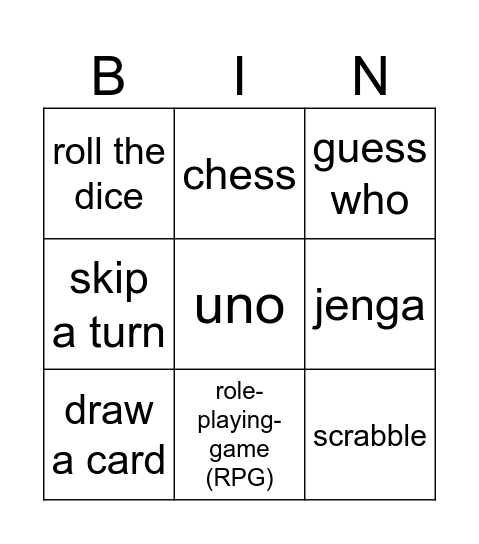 Extension 2 - Teacher Carol Bingo Card