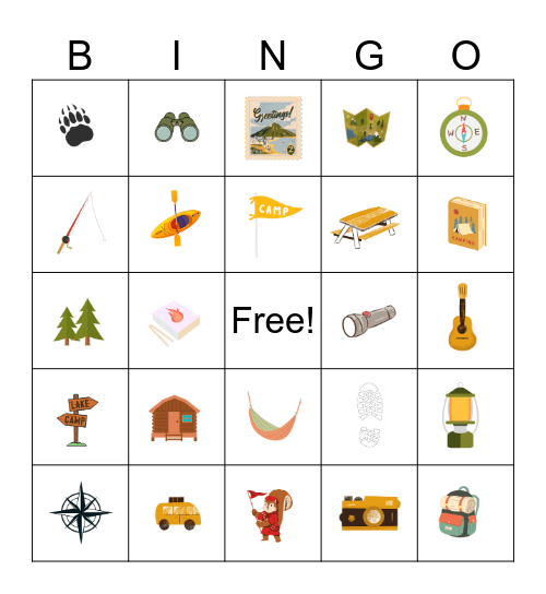Camp Legacy Bingo Card