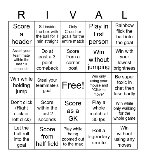 The most tedious BLR bingo card Bingo Card