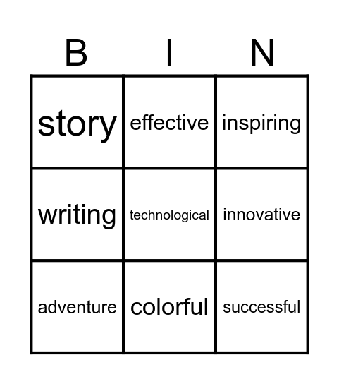 Nouns, Noun Groups & Modifiers Bingo Card