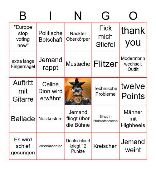 ESC Bingo Card
