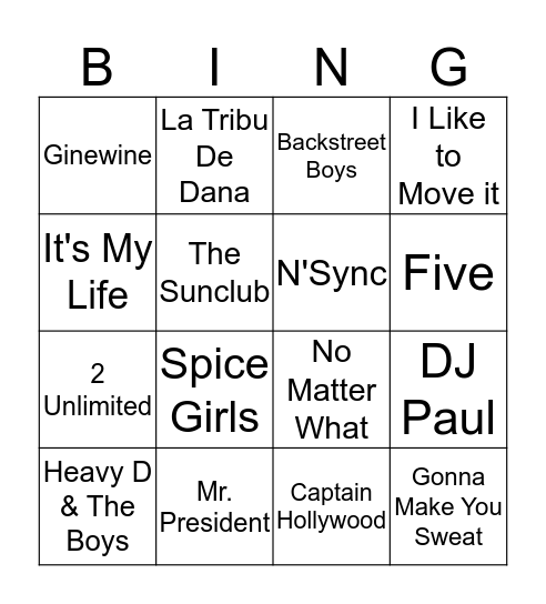 RUTGER'S BIG 3O DISCO Bingo Card