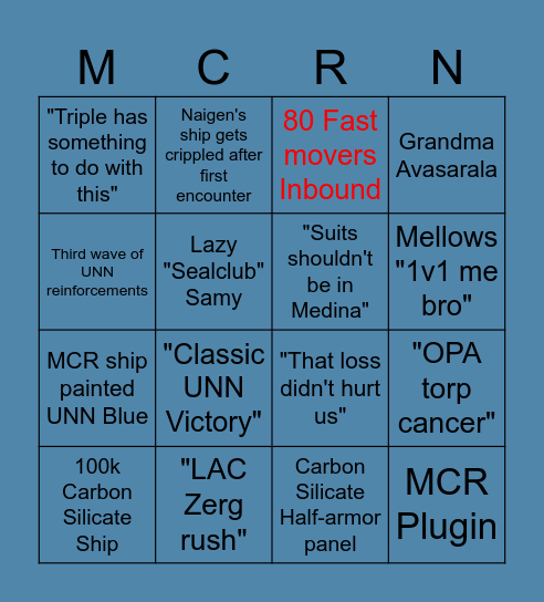 UNN BUCKET BOARD Bingo Card