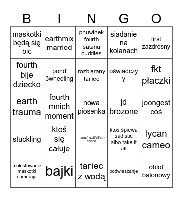 LOL Bingo Card
