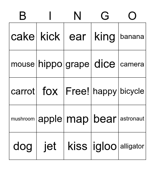A-M Bingo!! Bingo Card