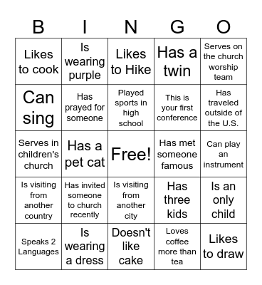 She is Woman Conference Bingo Card