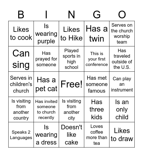 She is Woman Conference Bingo Card