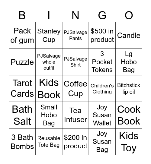 Hip and Humble Bingo Card