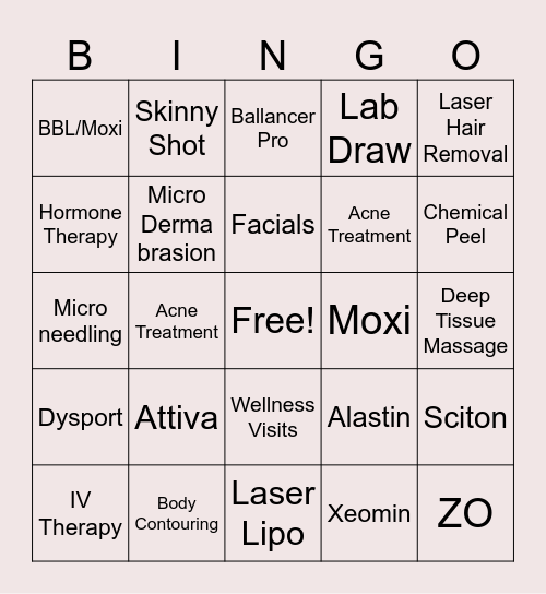 Renovera Bingo Card