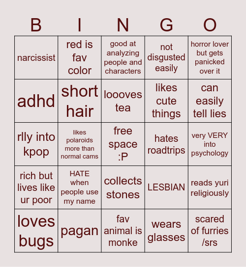 super cool ajax bingo Card