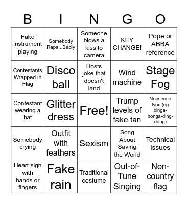 ESC Villa Bingo Card