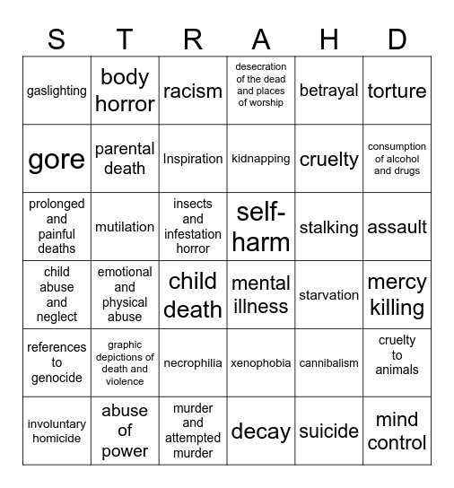 We love D&D because of Bingo Card