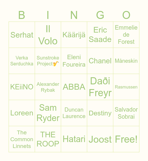 🎉Viisubingo - 2025🎉 Bingo Card